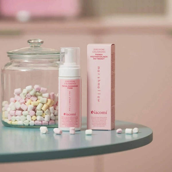 Nacomi -Zero pore & blemishes - Pianka oczyszczająca do twarzy MARSHMALLOW 150ml