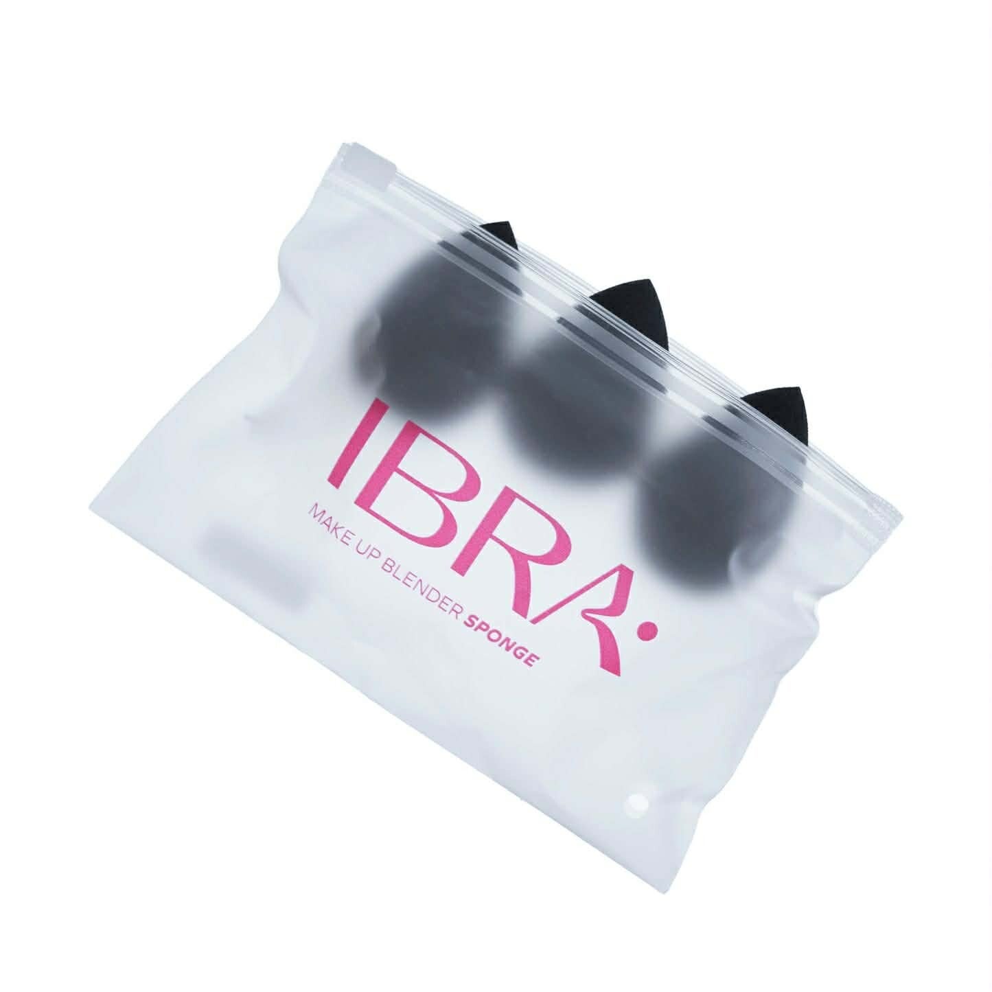 Makeup Blender Sponge zestaw czarnych gąbeczek trio IBRA Makeup