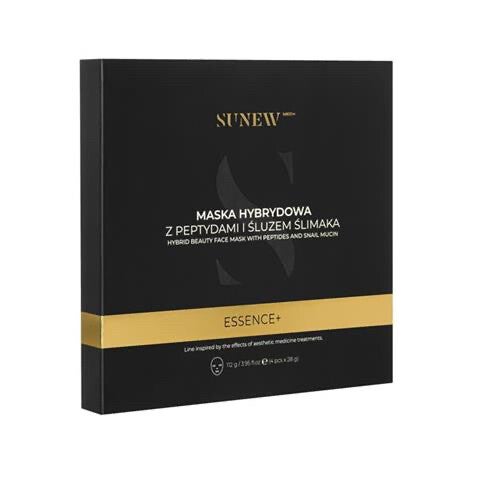 SUNEW Maska ESSENCE+ ze śluzem ślimaka i peptydami (Opakowanie 4szt)