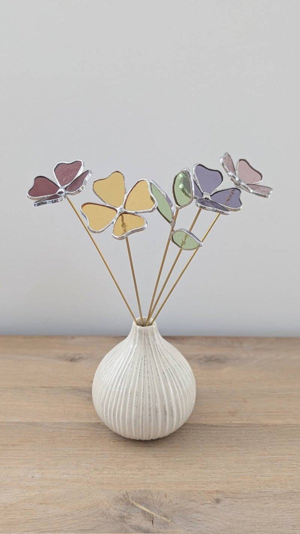 Fonkelboeket (4 bloemen en 1 takje)