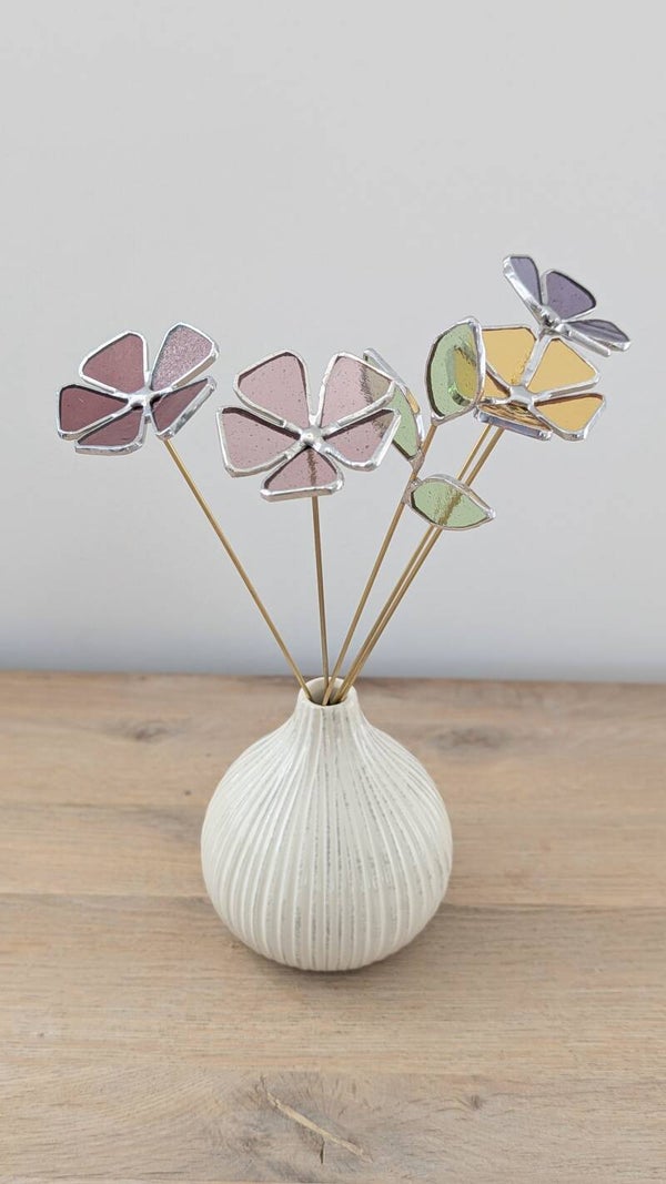 Juweelboeket (4 bloemen en 1 takje)