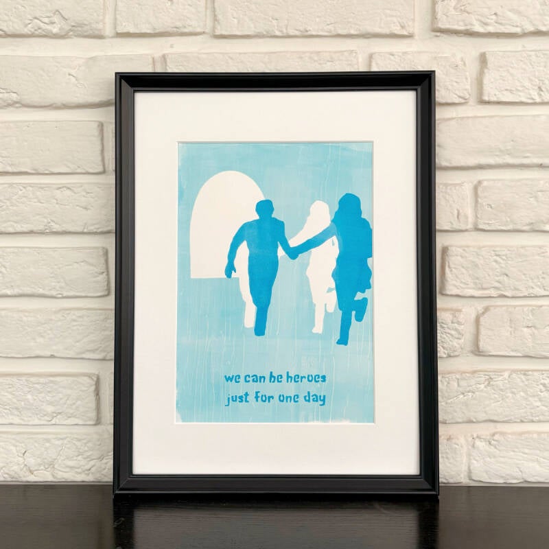 Heroes David Bowie illustratie