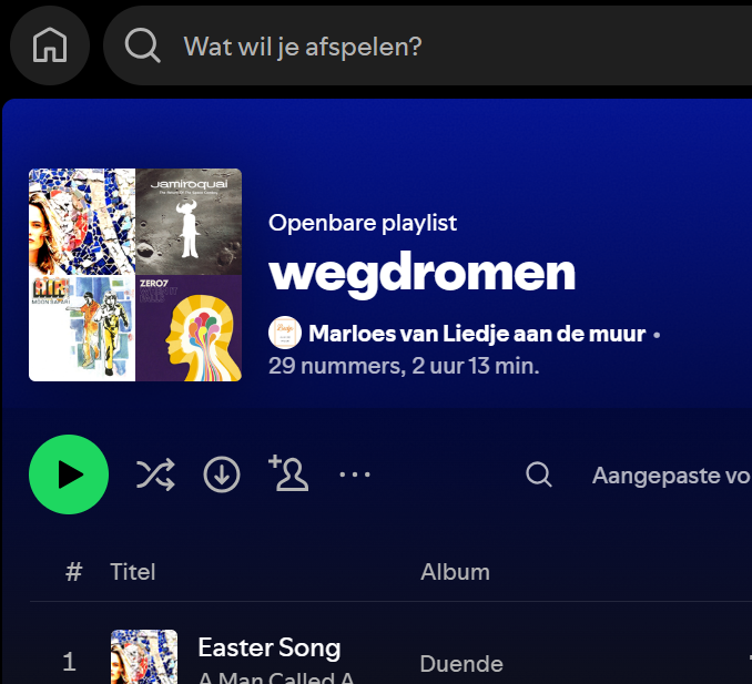 playlist cover afbeelding mozaiek