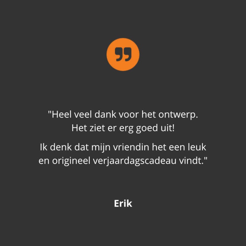 review klant illustratie Liedje aan de muur