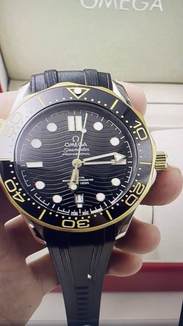 Omega Seamaster correa caucho