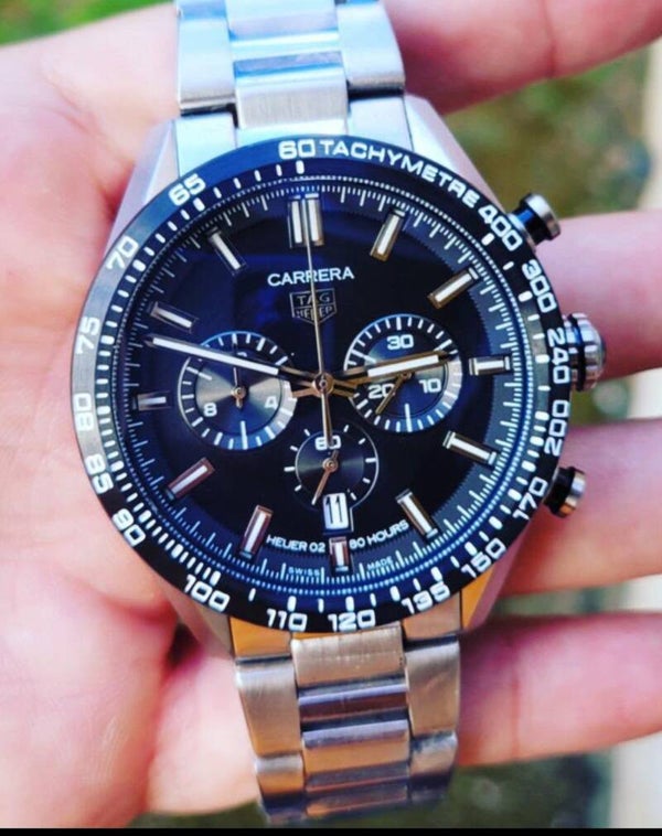 TAG HEUER CARRERA AZUL CRONÓGRAFO
