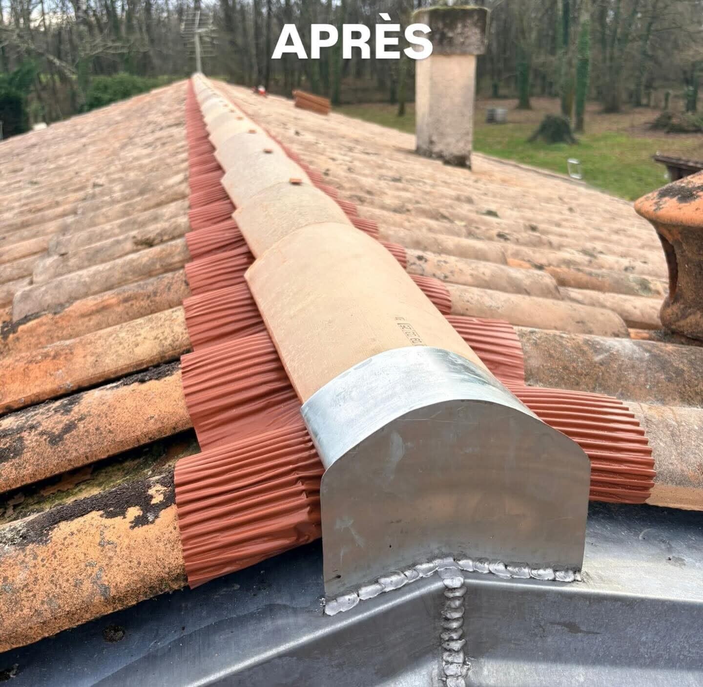 alt="Rive de toiture en zinc assurant protection et finition étanche à Angoulême Charente 16 par couvreur zingueur Sud-Ouest Couverture"