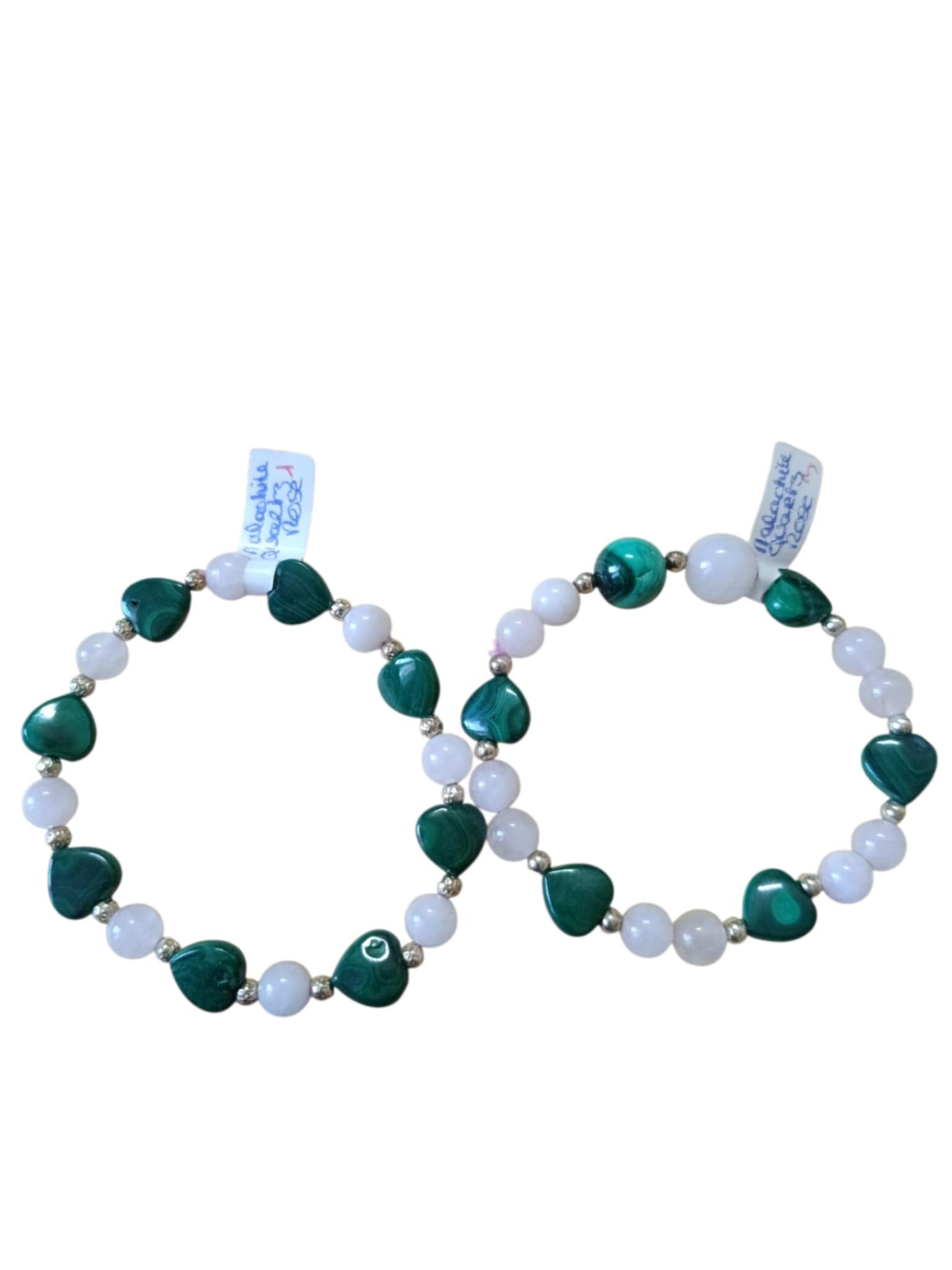 Bracelet Quartz Rose & Malachite