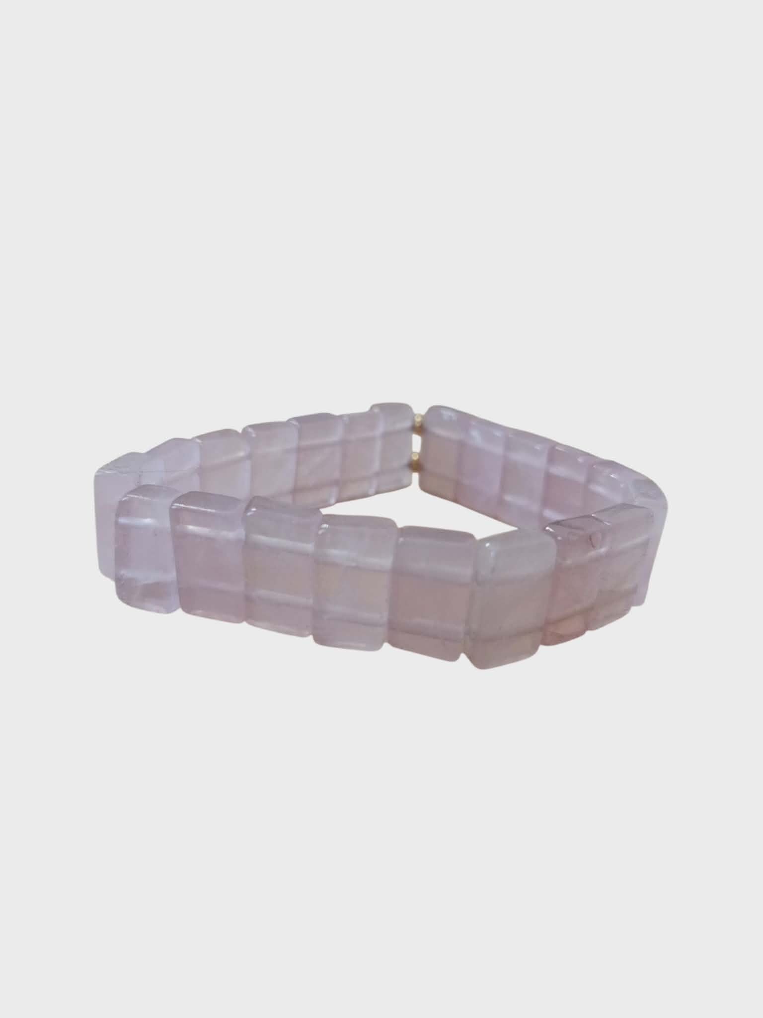 Bracelet Quartz Rose Rectangle 16mm