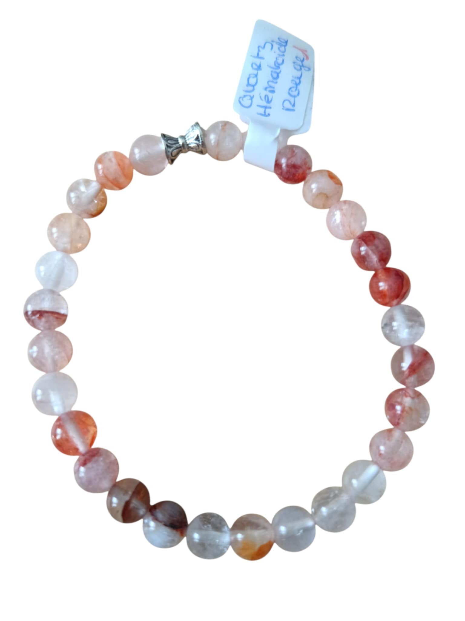 Bracelet Quartz Hématoïde Rouge 6mm