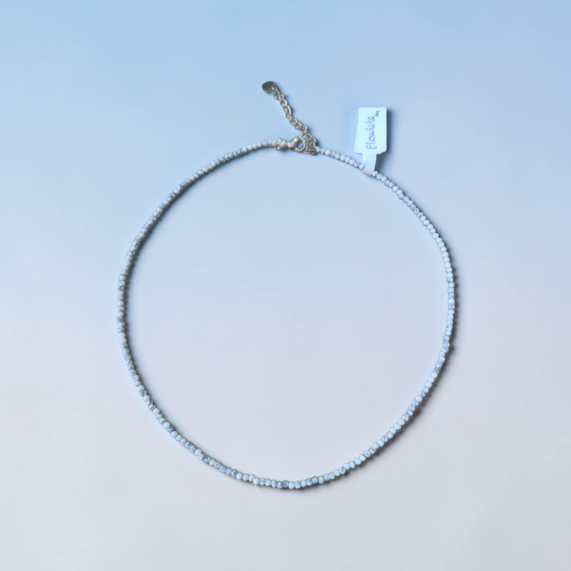 Collier Howlite Facetté 2.5mm