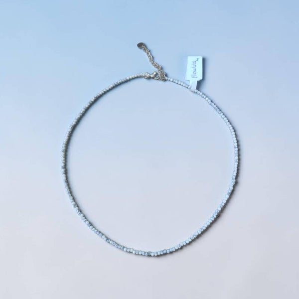 Collier Howlite Facetté 2.5mm