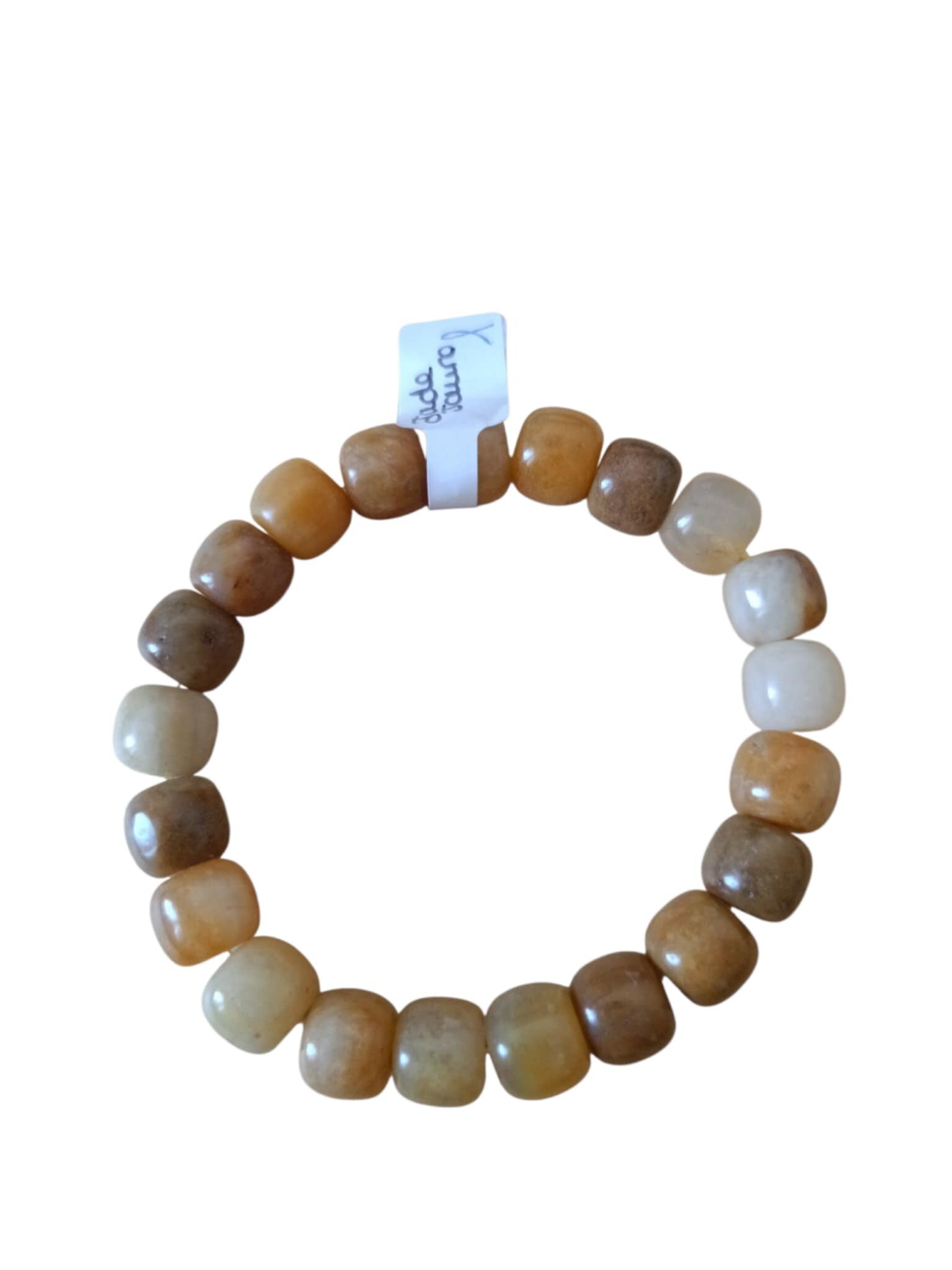 Bracelet Jade jaune rondin