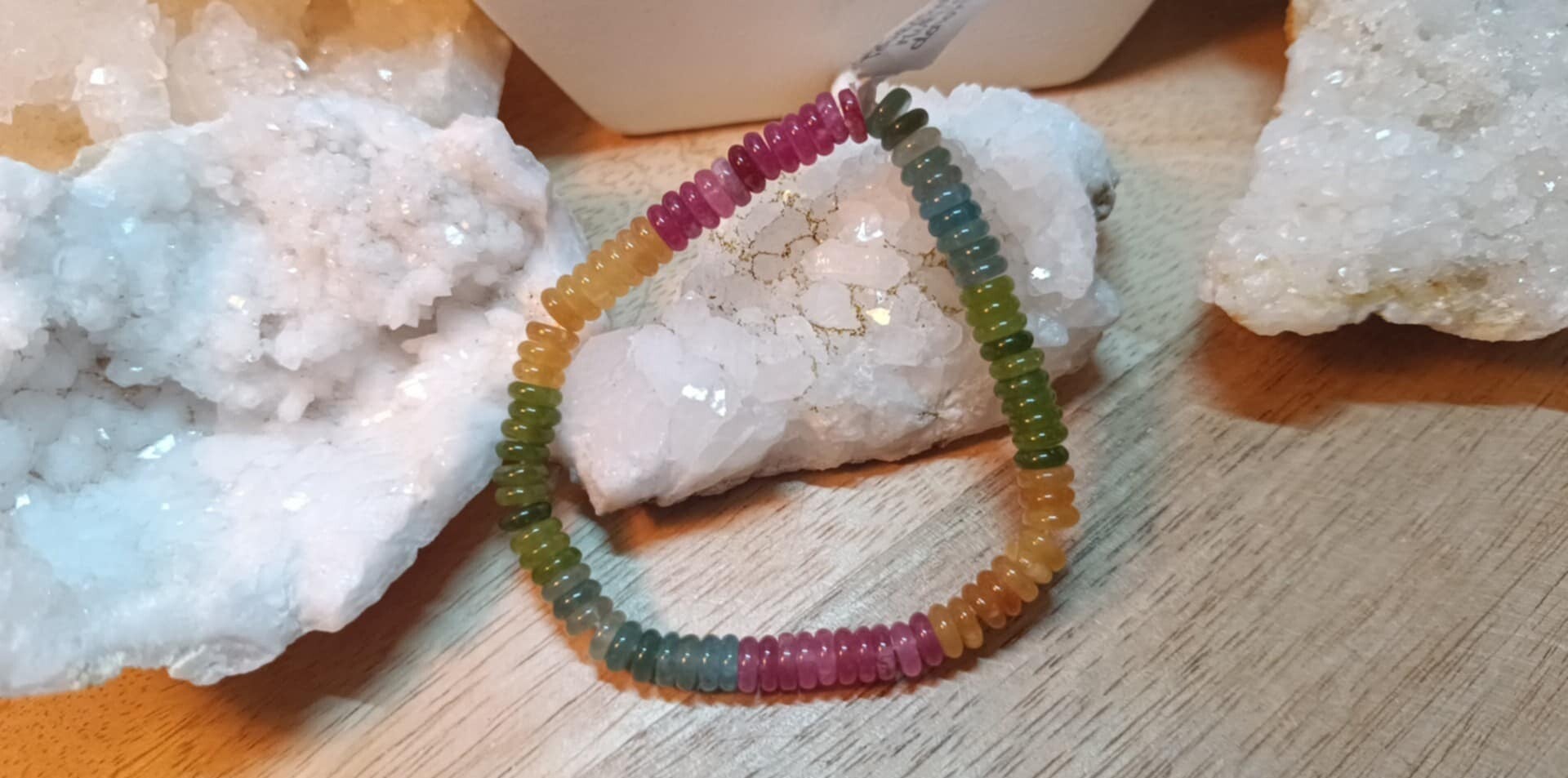 Bracelet Tourmaline Multicolore Donuts