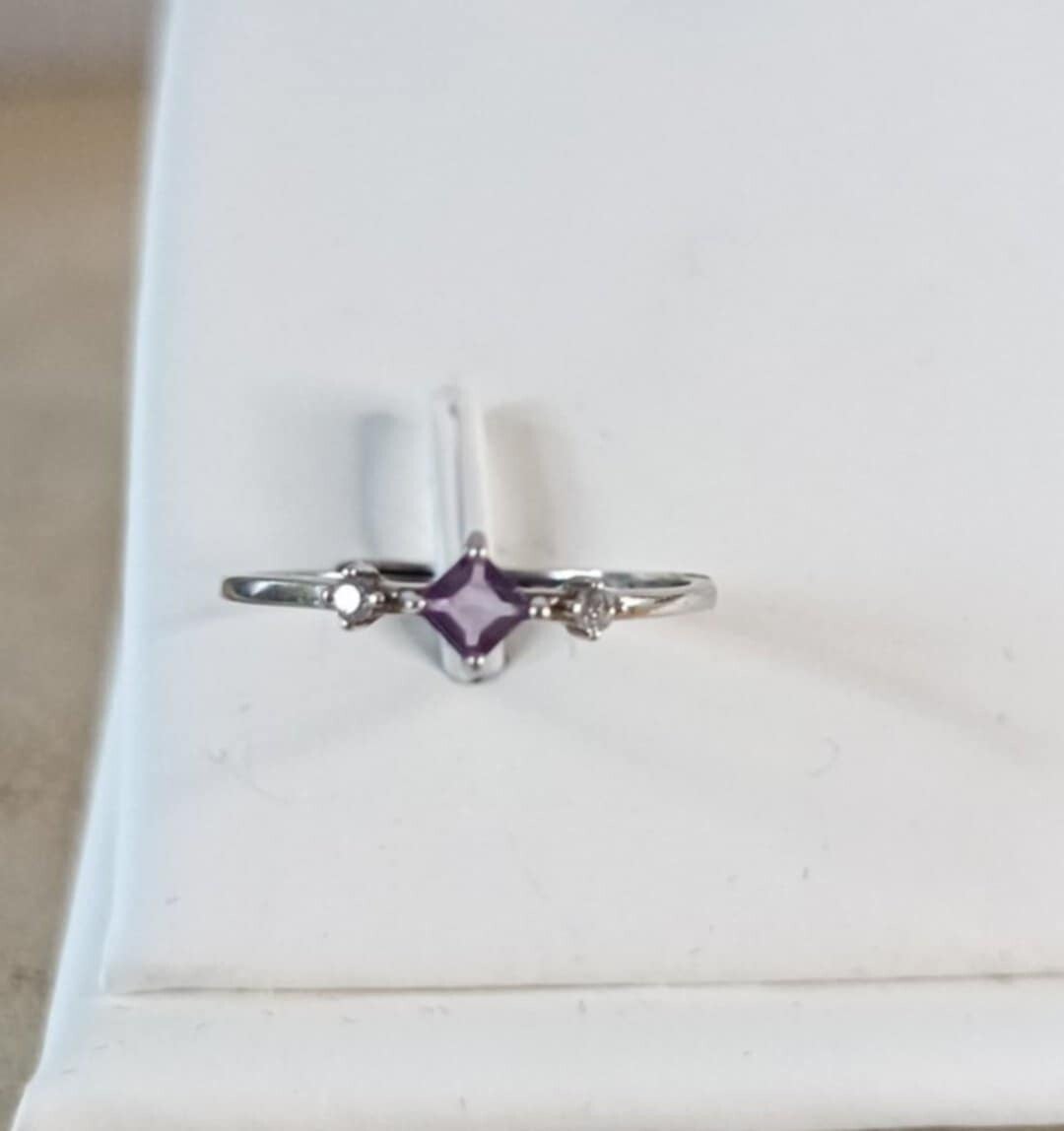 Bague Améthyste " Losange "