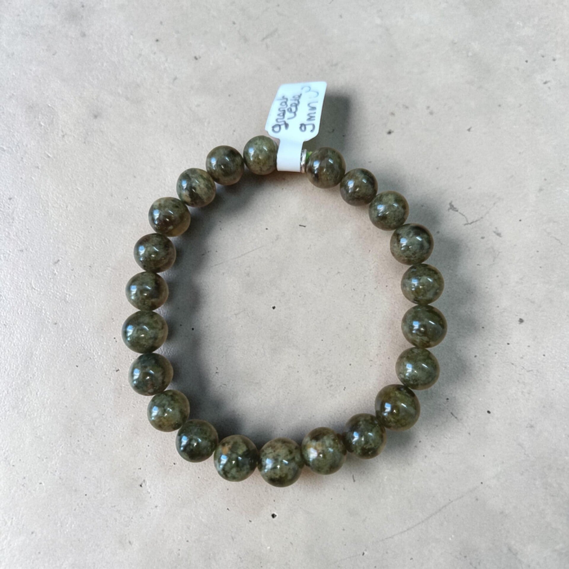 Bracelet Grenat Vert - Tsavorite 9mm
