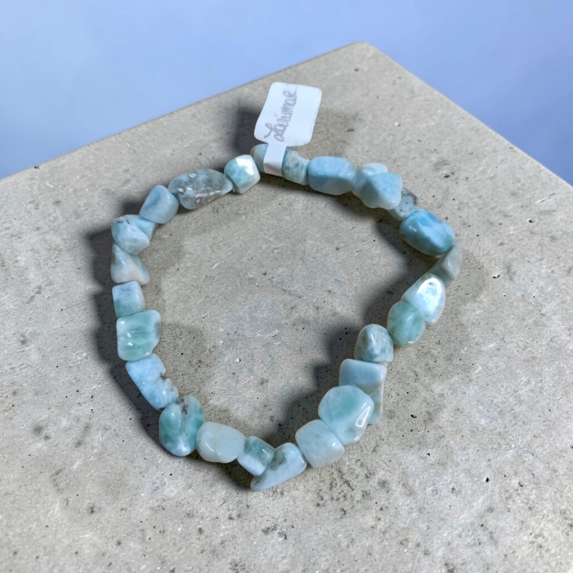 Bracelet Larimar Forme Libre