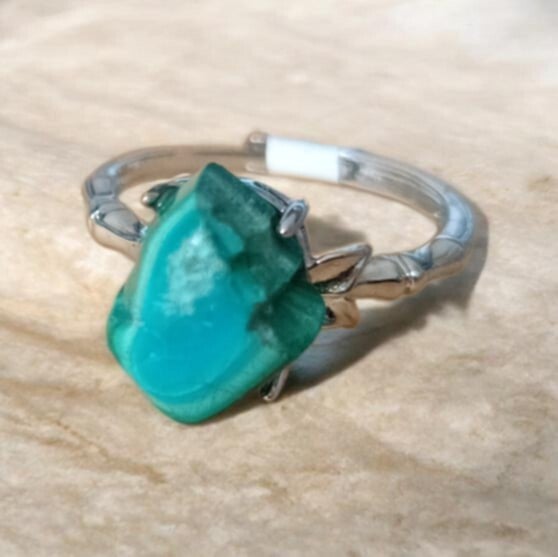 Bague Chrysocolle Malachite n°2