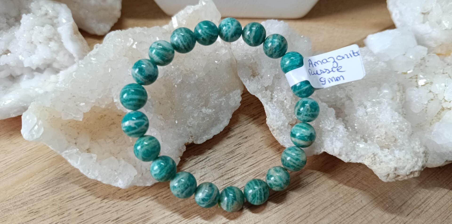 Bracelet Amazonite de Russie 9mm