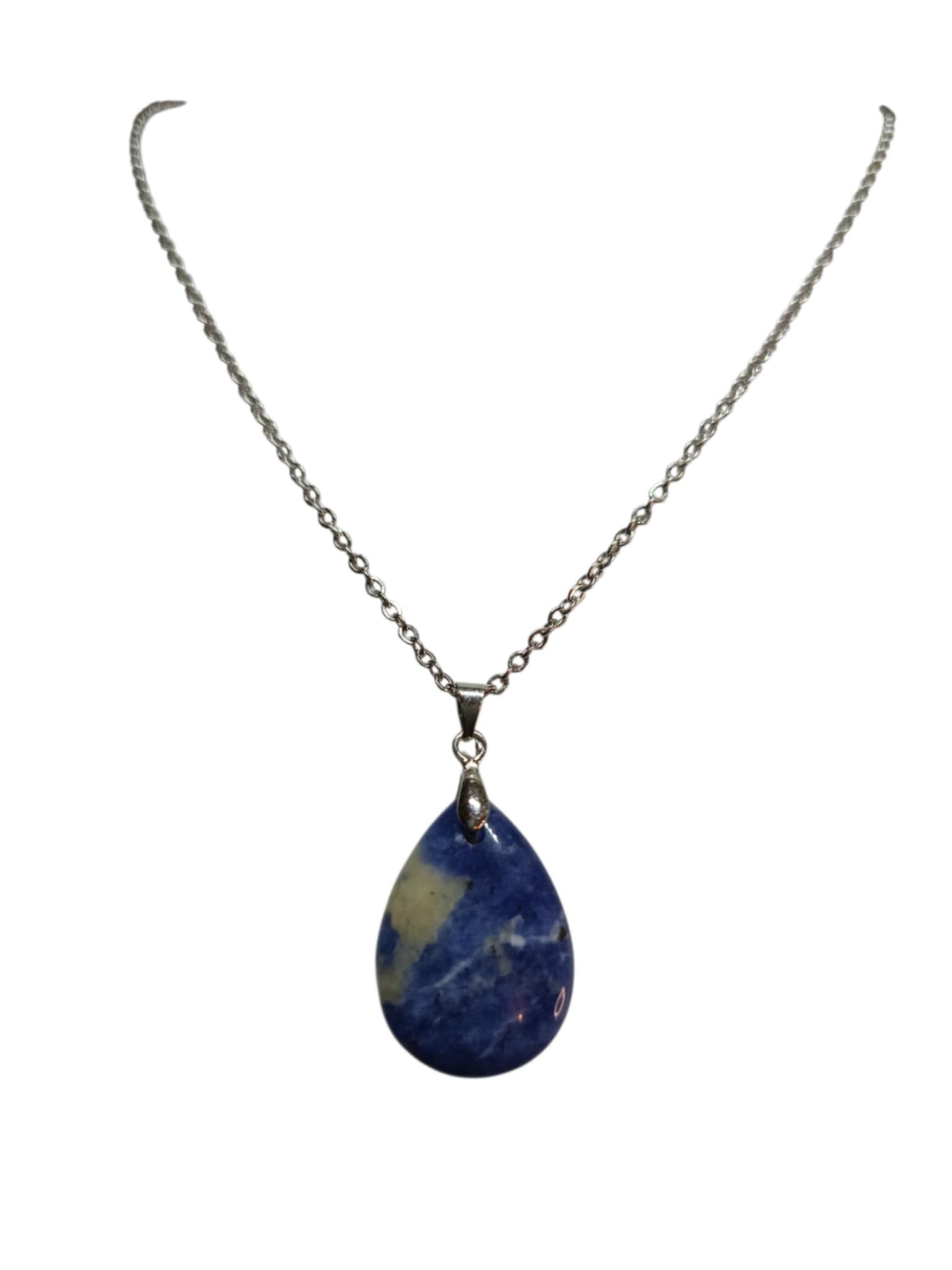 Collier Sodalite 2A " Goutte "