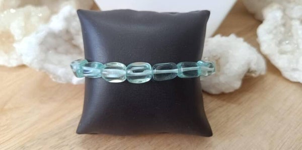 Bracelet Aigue Marine Grade AA+ Forme Libre