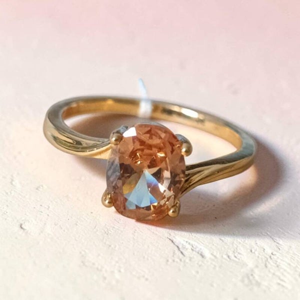 Bague Zirconium Champagne