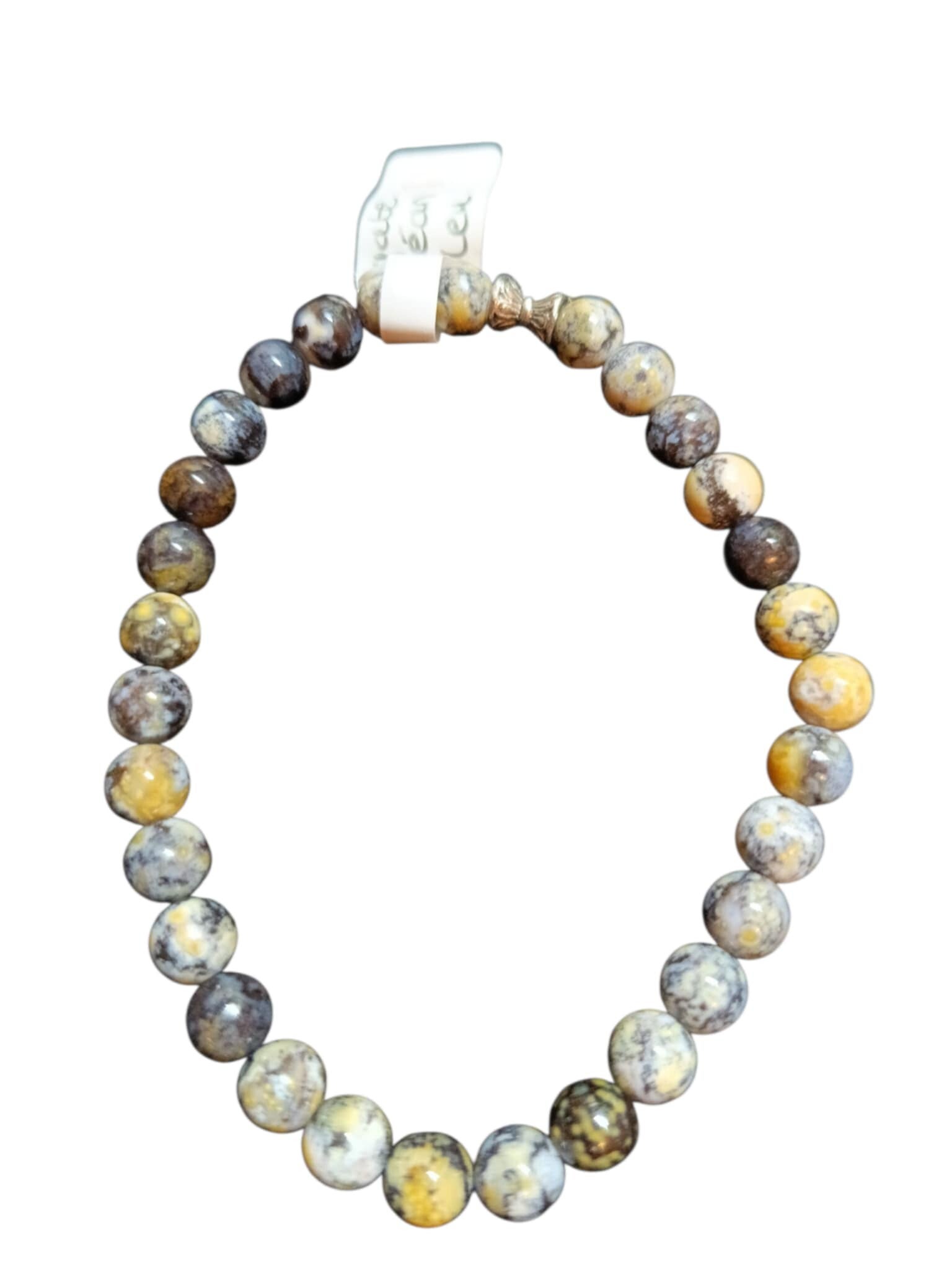 Bracelet Agate Bleue Océan 6mm