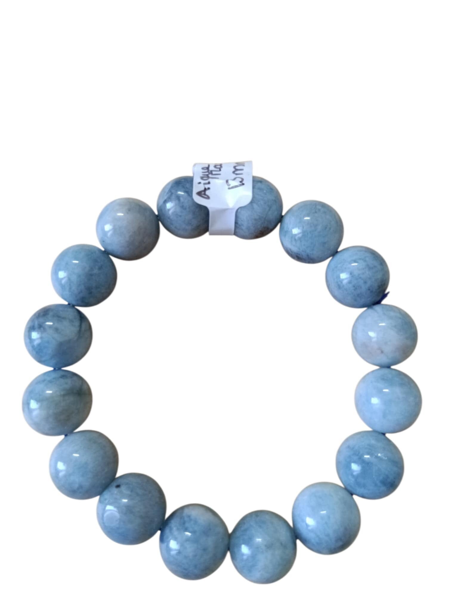 Bracelet Aigue Marine 13mm Grade AB