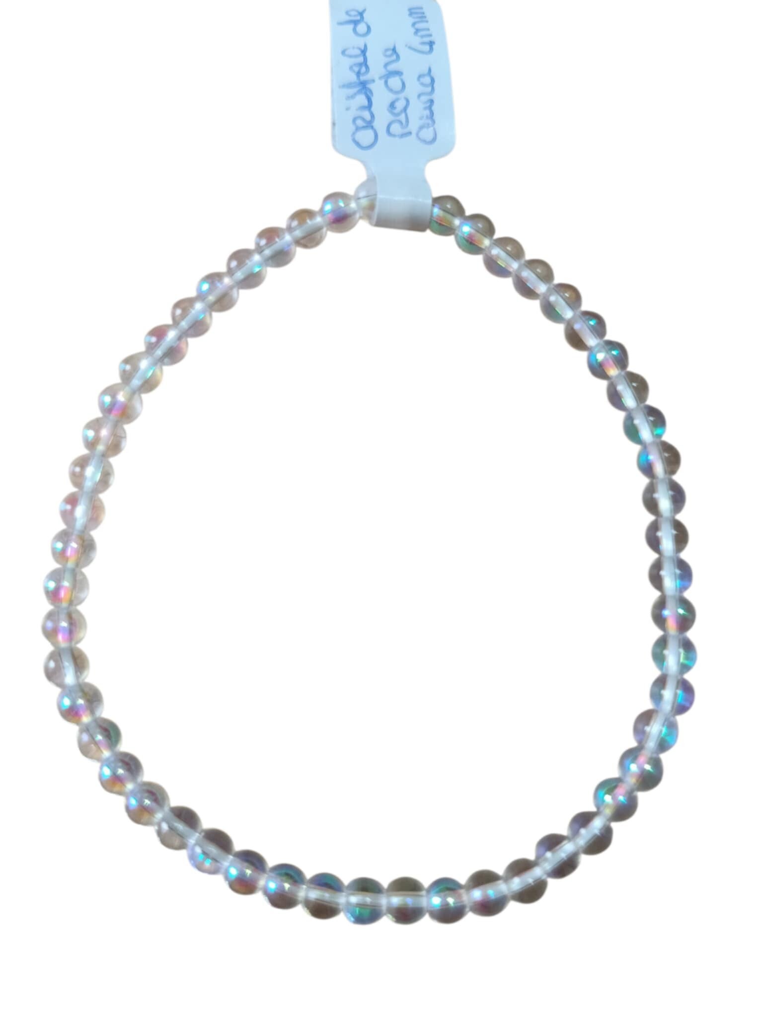Bracelet Cristal de Roche Aqua Aura 4mm