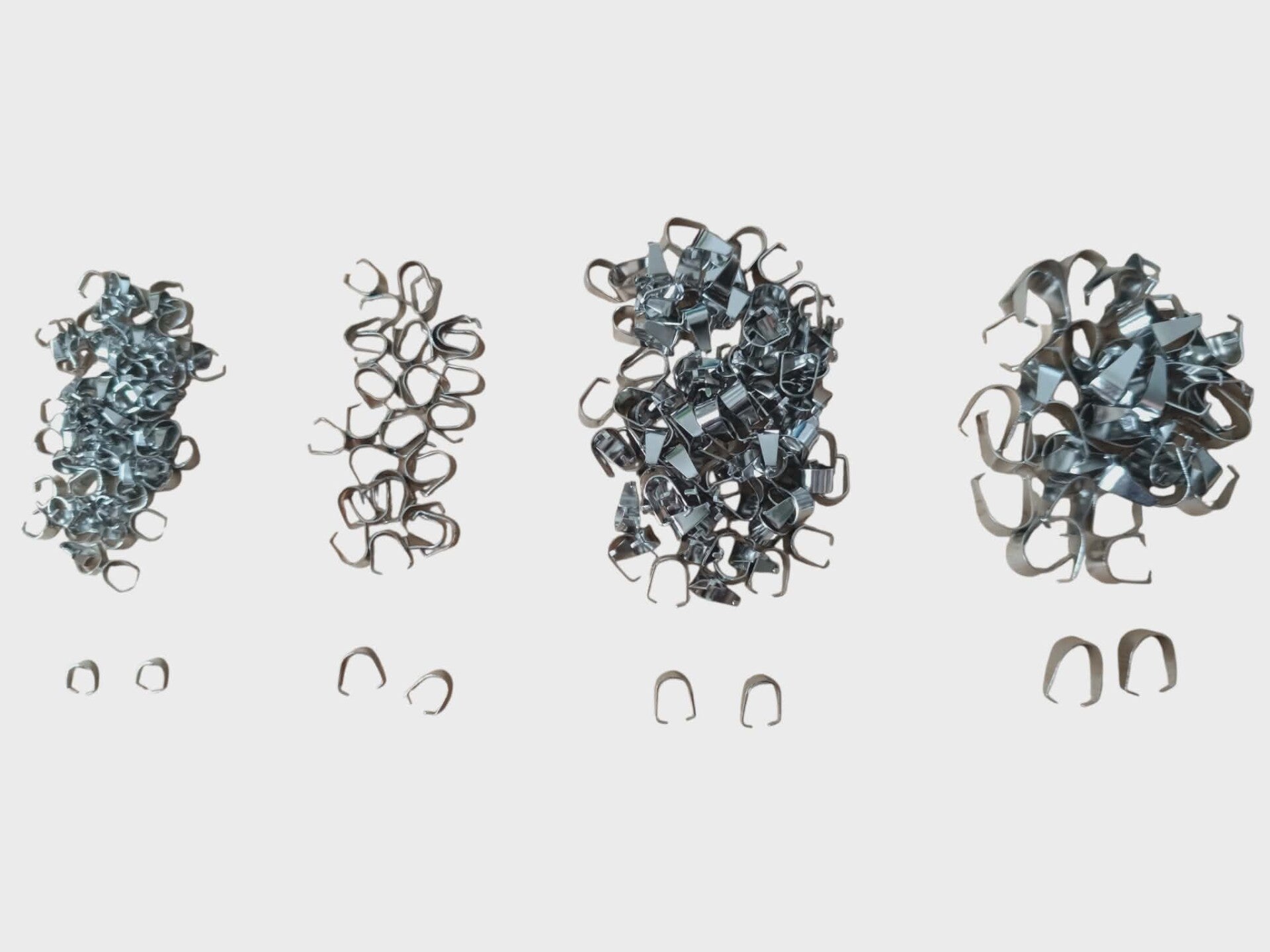 Lot Bélières Acier Inoxydable