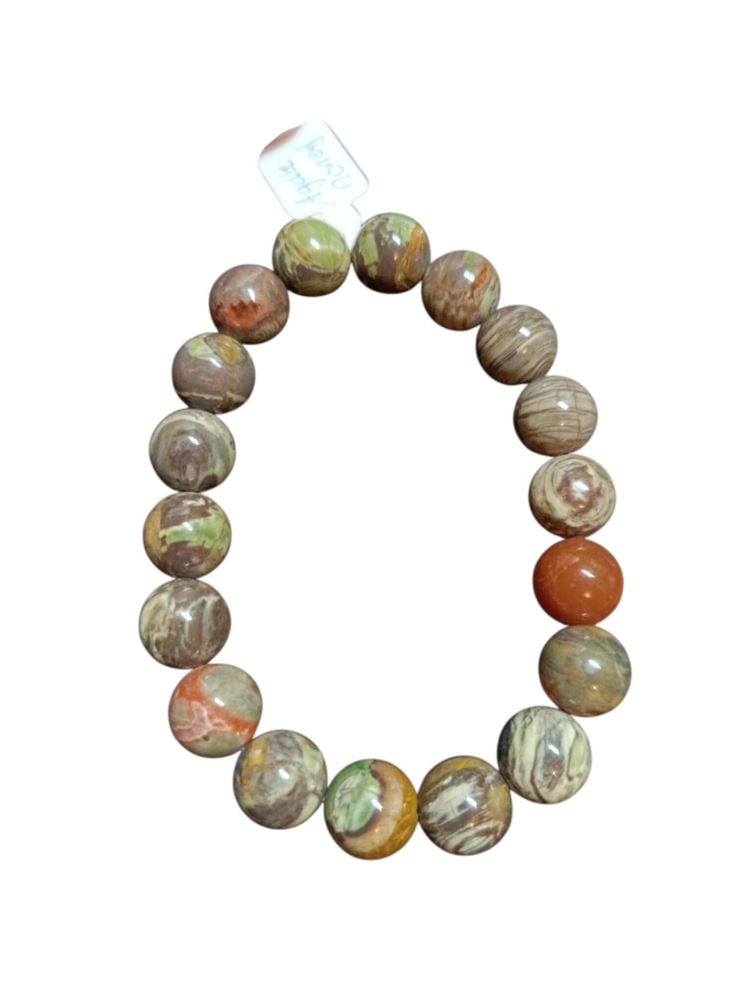 Bracelet Agate Money 10.5mm