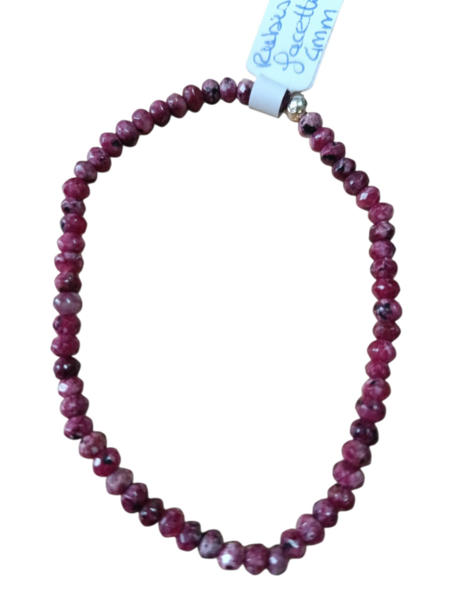 Bracelet Rubis Facetté 4.5mm