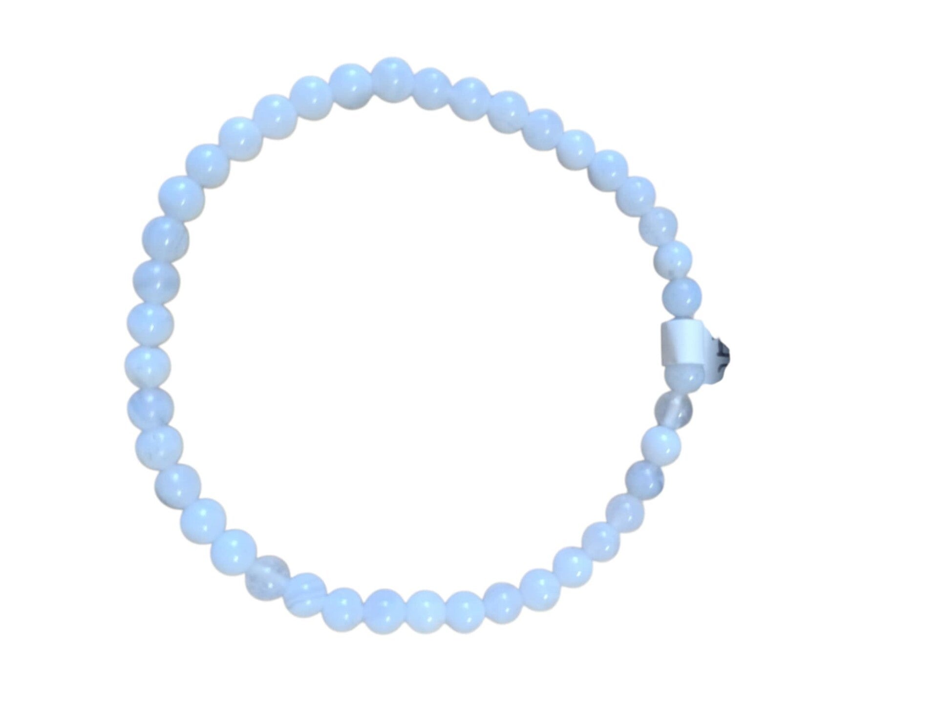 Bracelet Calcédoine Bleue 4mm de Turquie