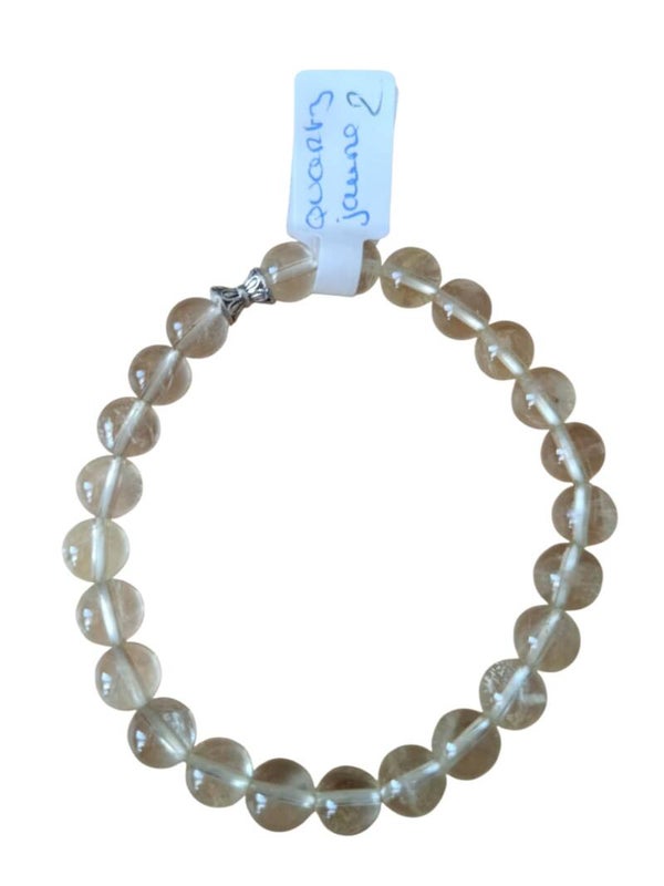 Bracelet Quartz Jaune 8mm