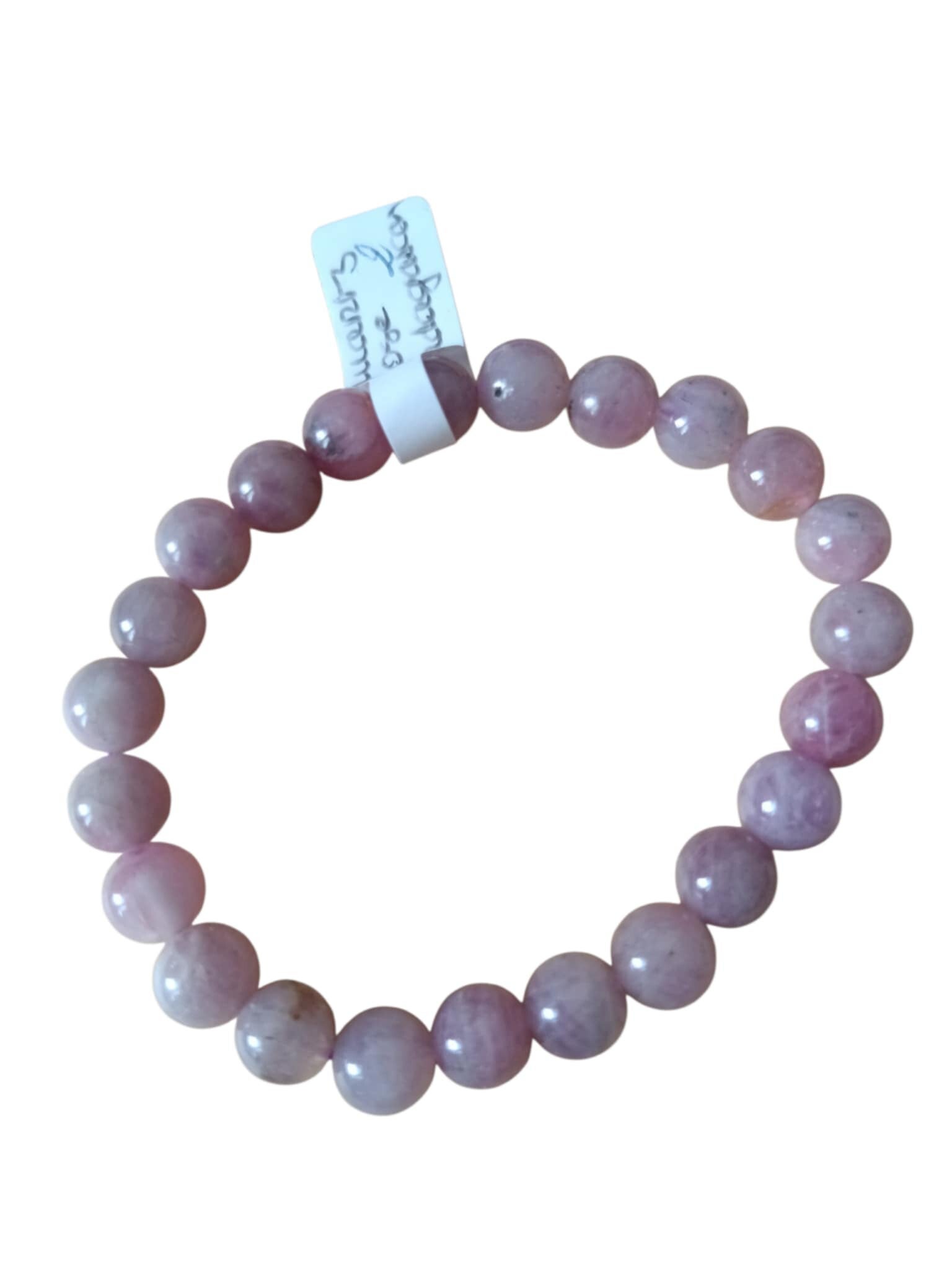Bracelet Quartz Rose Violet de Madagascar 9mm