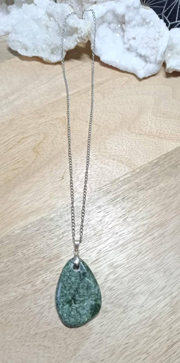 Collier Séraphinite " Goutte " Grade A