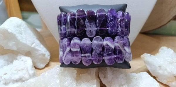 Bracelet Améthyste Chevron