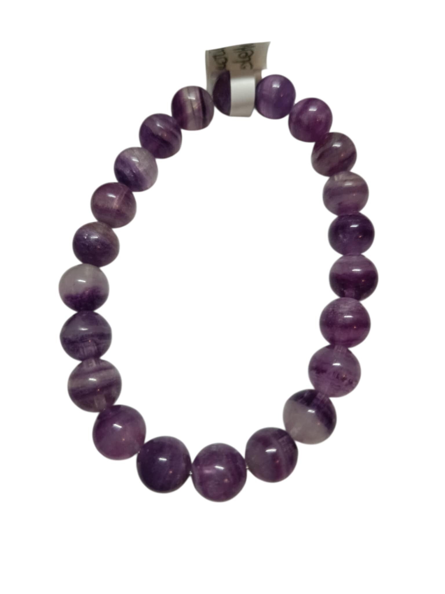 Bracelet Fluorite Violette 9mm
