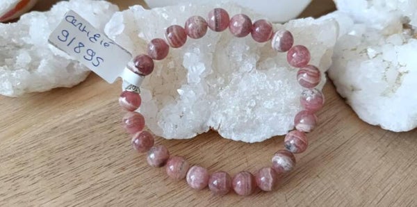 Bracelet Rhodochrosite 8mm Certifié (1)