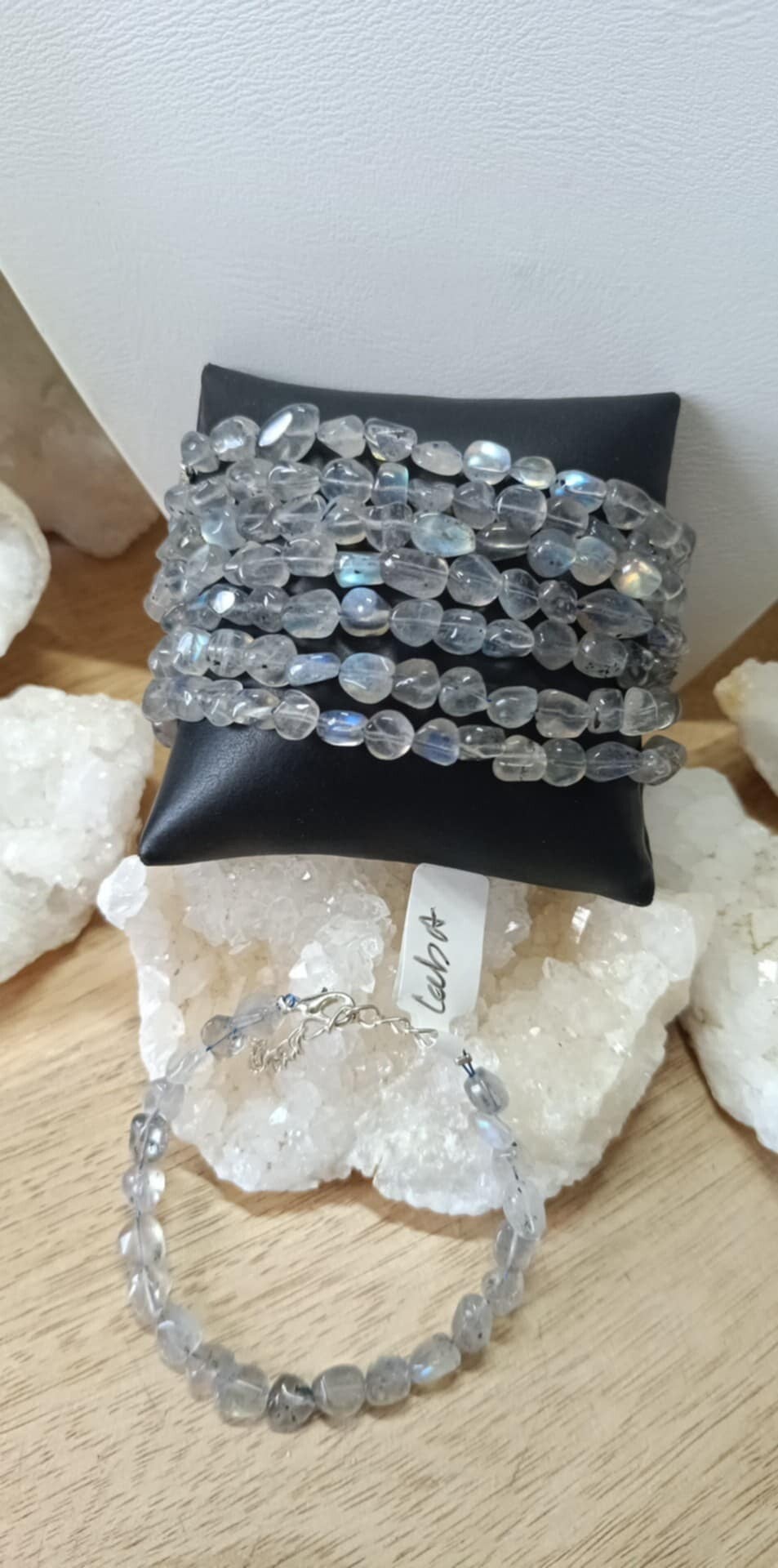 Bracelet Labradorite Bleue Forme Libre Fermoir