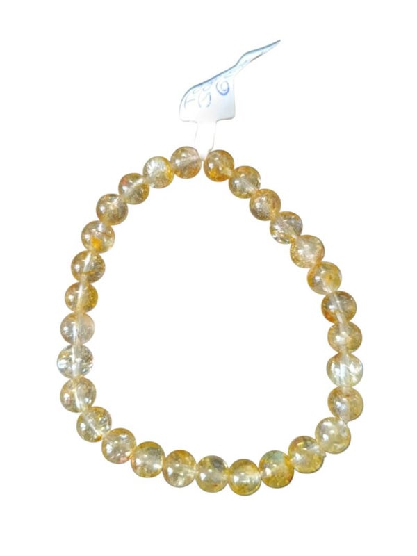 Bracelet Topaze Jaune Impérial 6mm Grade A