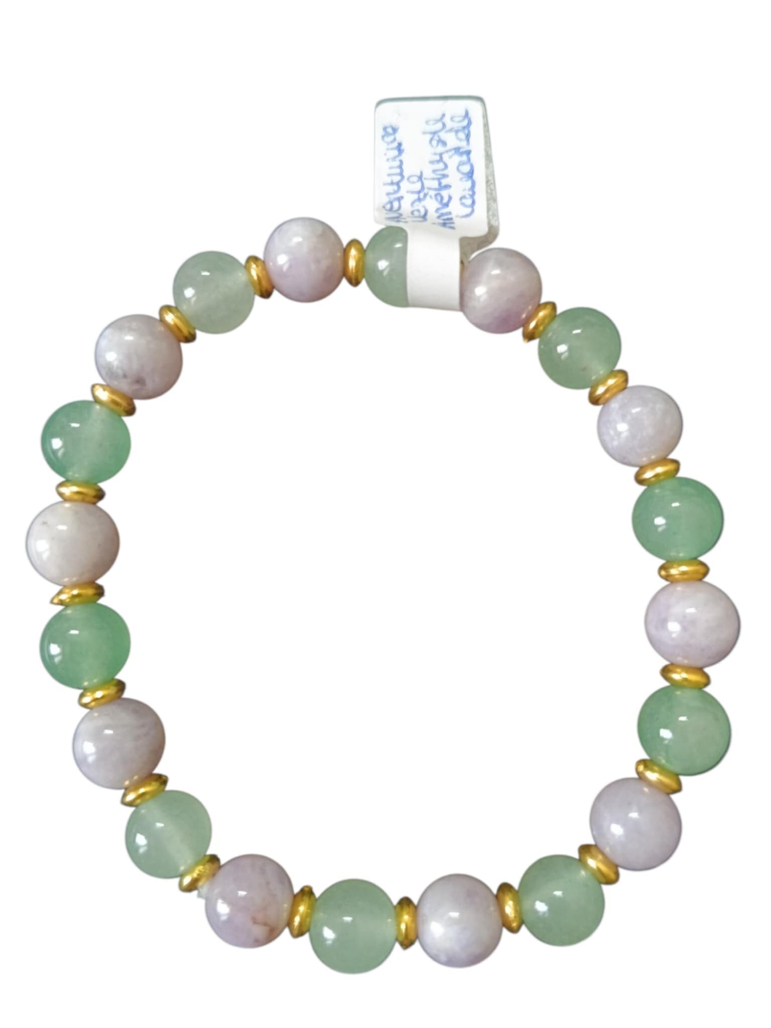 Bracelet Améthyste Lavande & Aventurine Verte