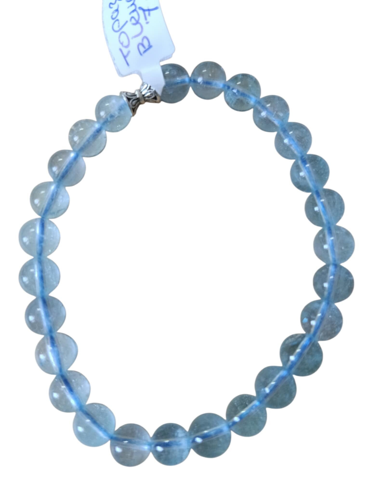 Bracelet Topaze Bleu 7mm Grade 2A
