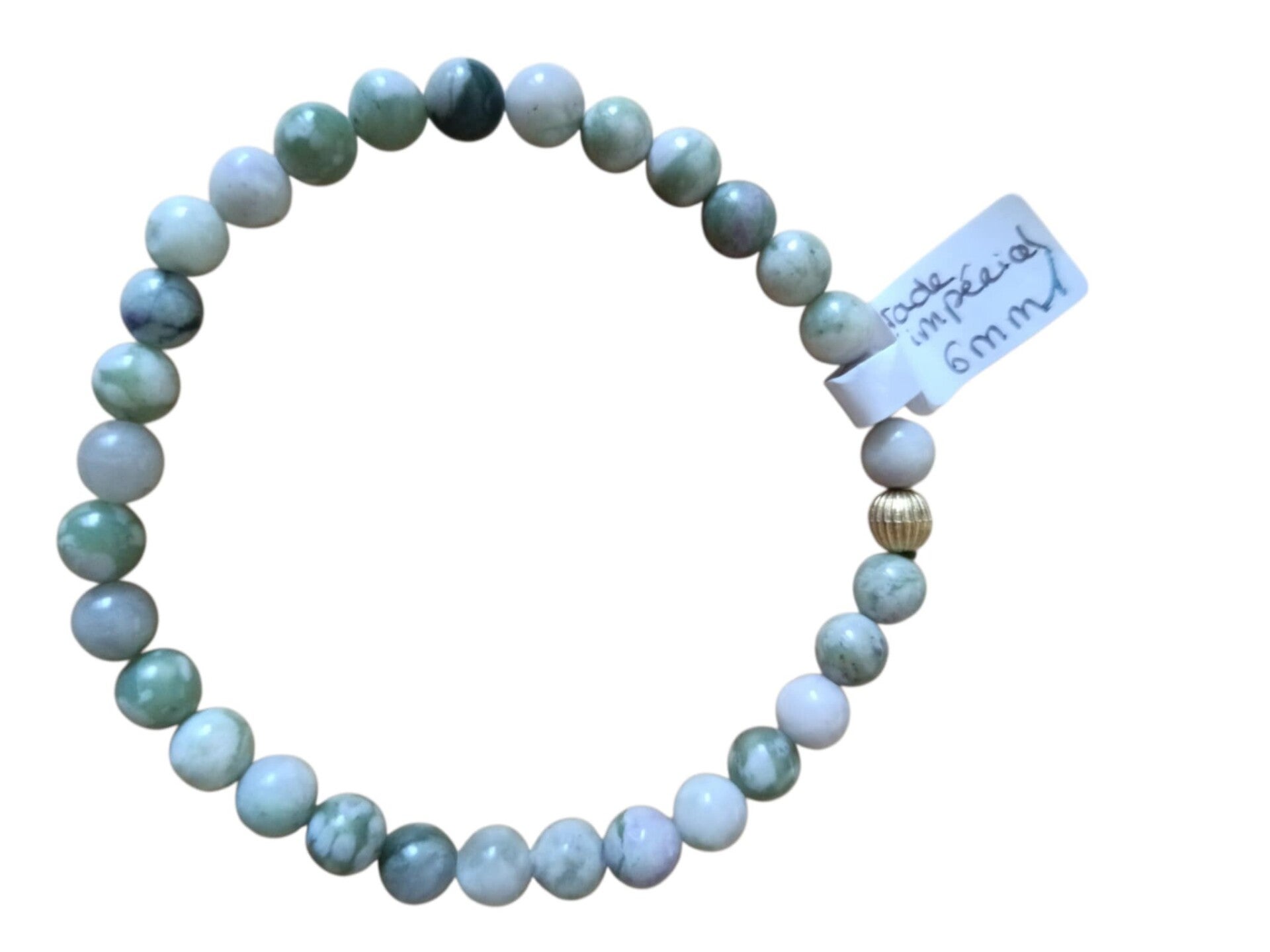 Bracelet Jade Impérial 6mm