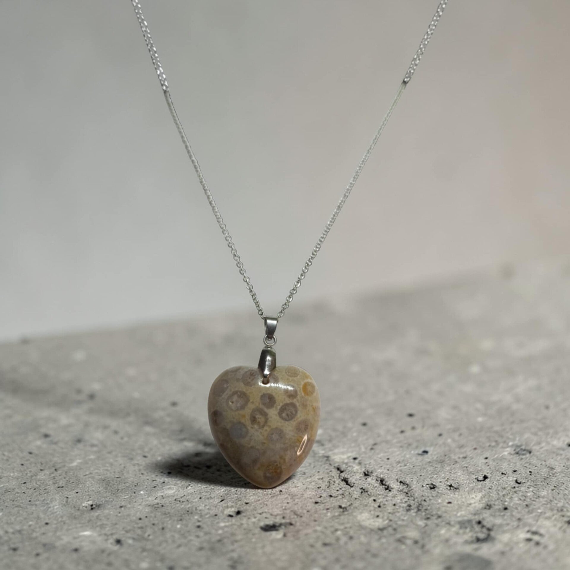 Collier Corail " Coeur "