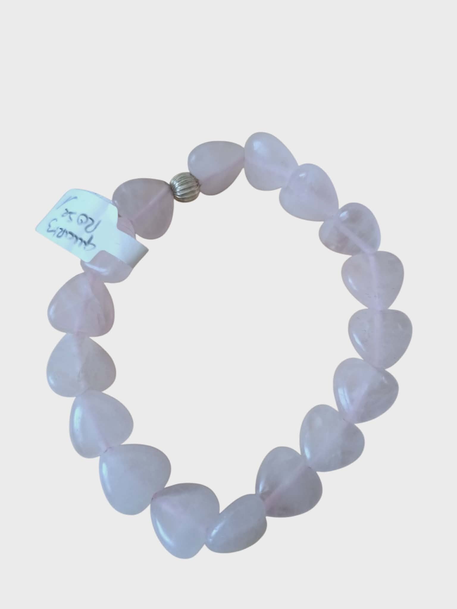 Bracelet Quartz Rose " Coeur "