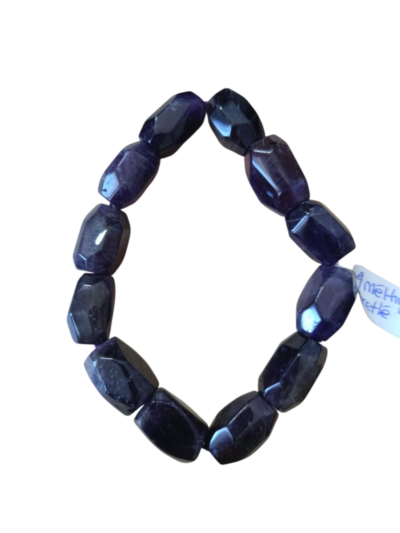 Bracelet Améthyste Facetté Grade A+