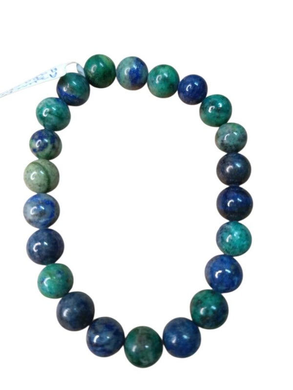 Bracelet Azurite Malachite Grade AA 8mm