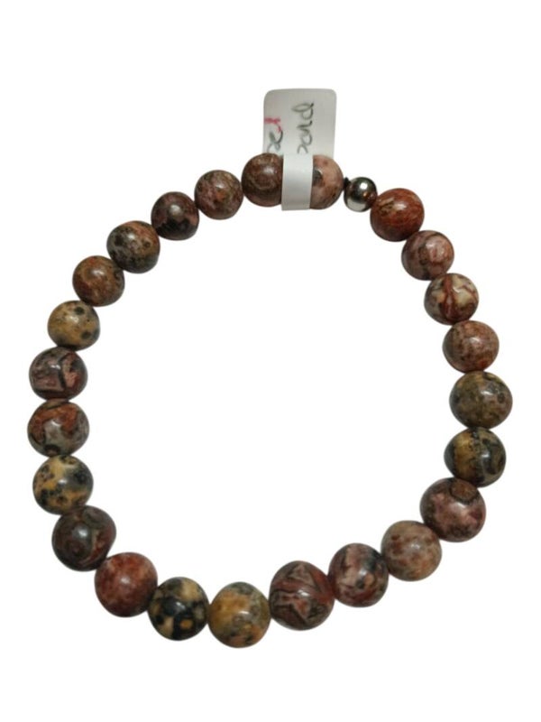 Bracelet Jaspe Léopard 8mm