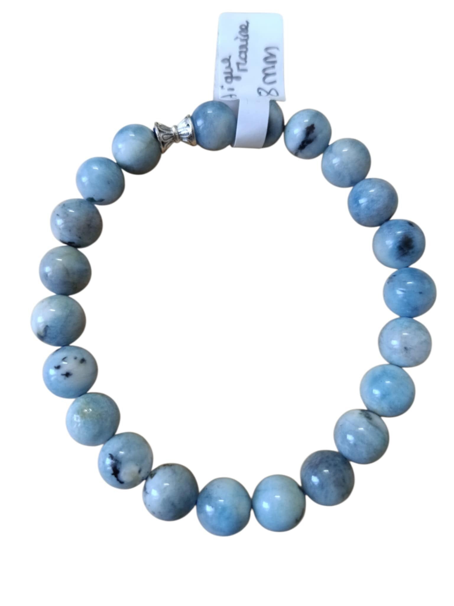 Bracelet Aigue Marine 8mm Grade AB
